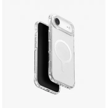 UNIQ LifePro Xtreme MagClick latauskuori laitteelle iPhone Air, läpinäkyvä/glitter