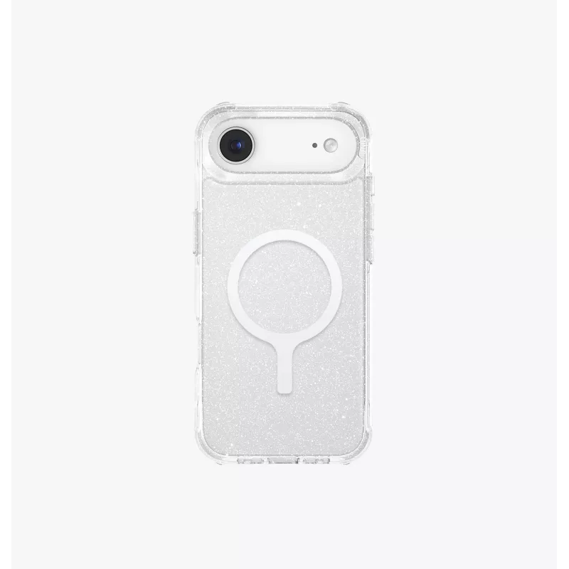 UNIQ LifePro Xtreme MagClick latauskuori laitteelle iPhone Air, läpinäkyvä/glitter
