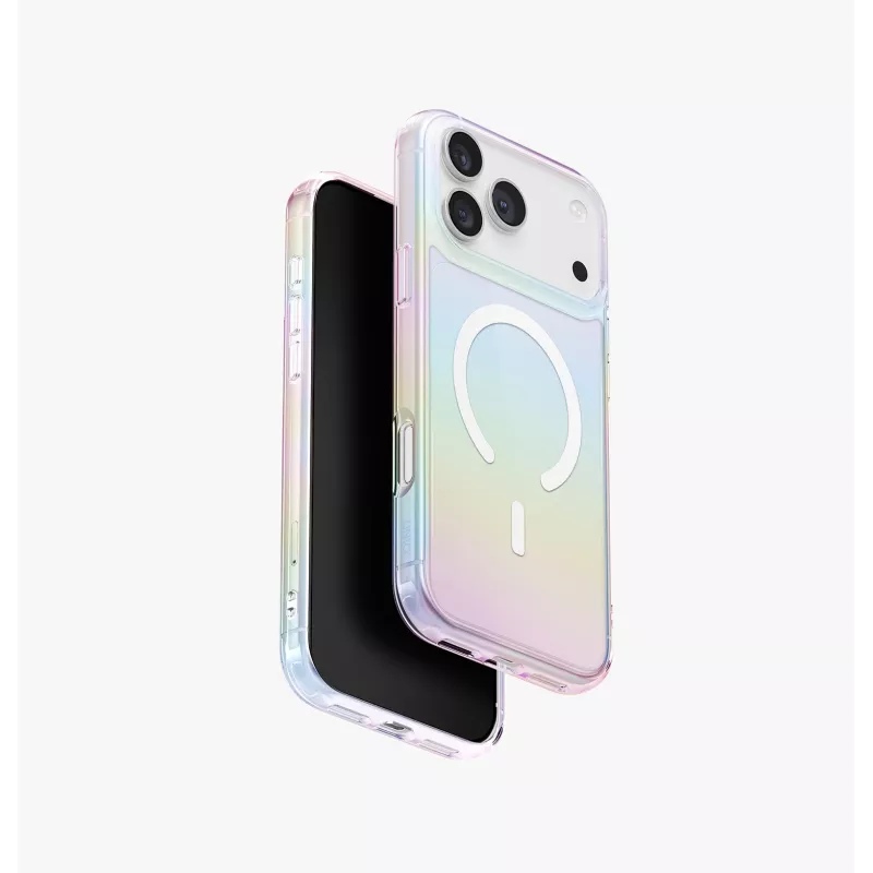 UNIQ Iridescia Case Apple iPhone 17 Pro Max, MagClick Charging, Pink Prism