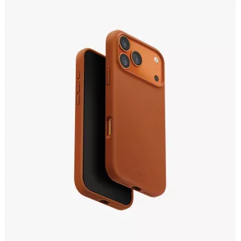 UNIQ Lino -kotelo iPhone 17 Pro Max -puhelimelle, MagClick-lataus, oranssi