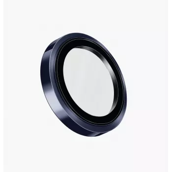 UNIQ Optix Prime -kameran linssinsuoja iPhone 17 Pro / 17 Pro Max / 15 Pro / 15 Pro Maxille asennustyökalulla - navy blue