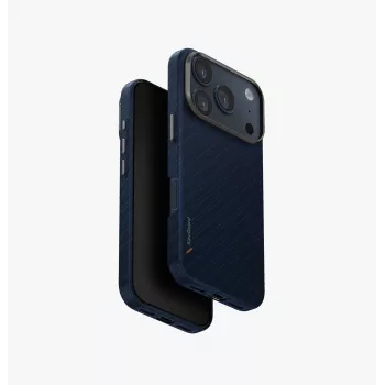UNIQ Keva Edge MagClick -latauskuori iPhone 17 Pro -puhelimeen, sininen