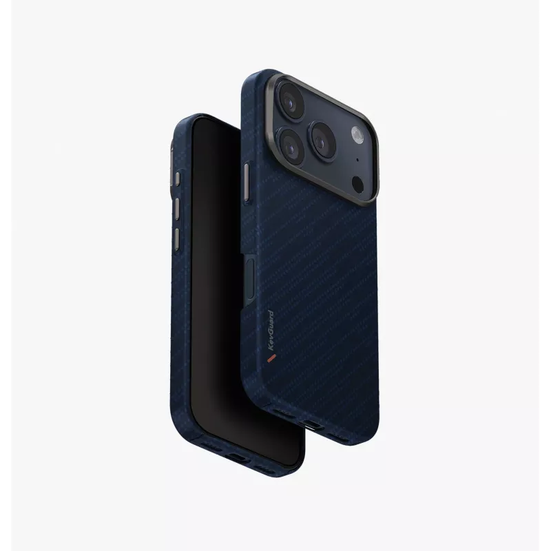 UNIQ Keva Edge kuori iPhone 17 Pro -puhelimeen, MagClick-lataus, oranssi