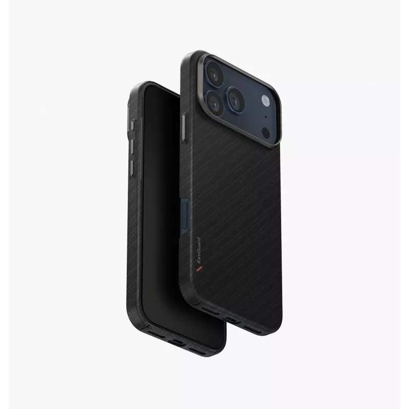 UNIQ Keva Edge -kotelo iPhone 17 Pro Max -puhelimelle, MagClick-lataus, sininen