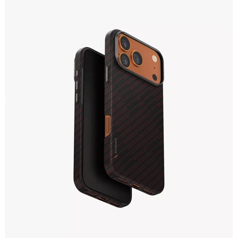 UNIQ Keva Edge -kotelo iPhone 17 Pro Max -puhelimelle, MagClick-lataus, sininen