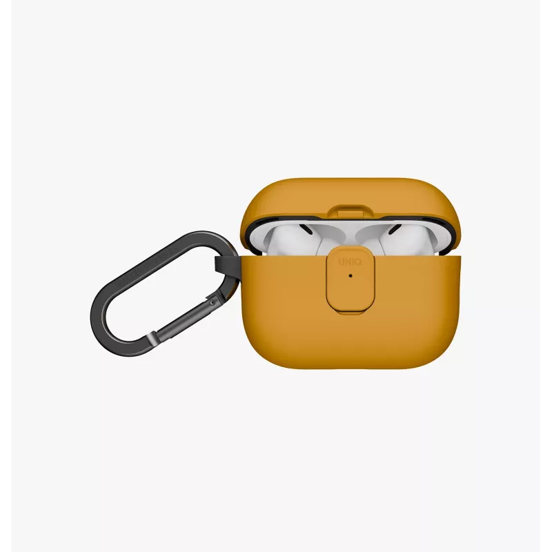 UNIQ Clyde -kotelo AirPods Pro 3. sukupolvi -kuulokkeille, harmaa khaki