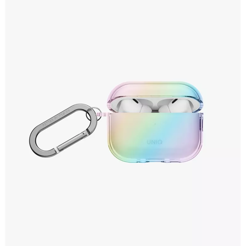UNIQ Iridescia Hang -kotelo AirPods Pro 3 -kuulokkeille, Holo Quartz