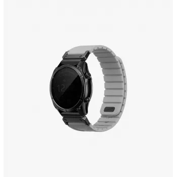 UNIQ Fluo x Smart-Fit -ranneke Garmin 22 mm, harmaa