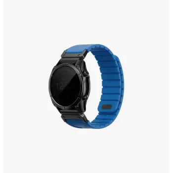 UNIQ Fluo x Smart-Fit -silikoniranneke Garmin 22 mm, sininen