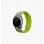 UNIQ Fluo Smart-Fit -silikoniranneke Garmin 22 mm, limetinvihreä