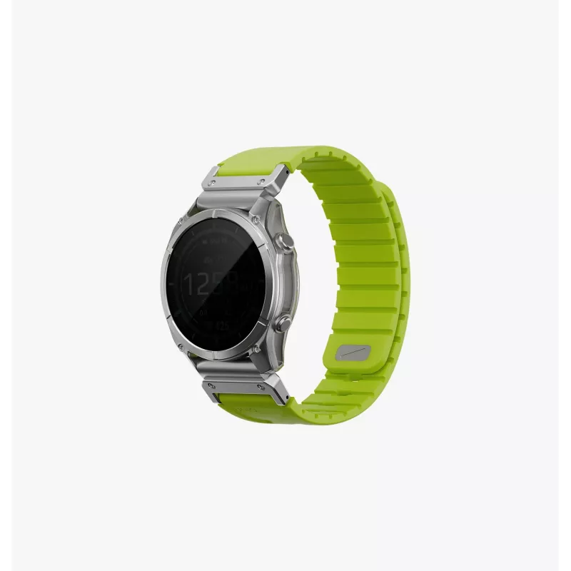 UNIQ Fluo Smart-Fit -silikoniranneke Garmin 26 mm - oranssi