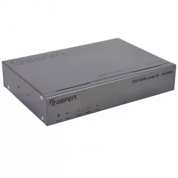 Gefen DVI KVM Over IP -lähetinpaketti - video-, ääni-, infrapuna-, USB- ja sarjaporttijatko