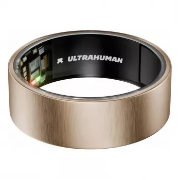 ULTRAHUMAN Ring Air - älyrengas naisille ja miehille - unen ja kunnon seuranta - syke - älyrengas ruusukulta koko 12