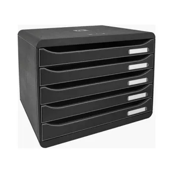 Exacompta BIG-BOX PLUS HORIZON laatikosto DIN A4 vaaka 355 x 270 x 271 mm musta (308714D)