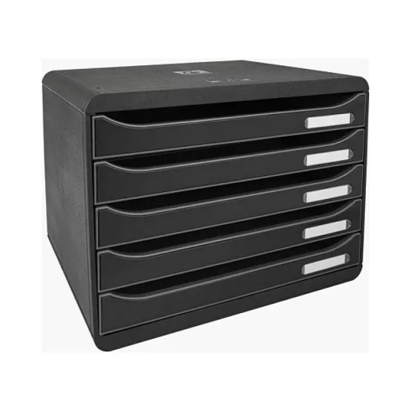 Exacompta BIG-BOX PLUS HORIZON laatikosto DIN A4 vaaka 355 x 270 x 271 mm musta (308714D)