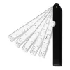 Aristo 5-Fold Scale Ruler 1:1/10/15/20/25/30/33.33/40/50/75/125 300 mm valkoinen