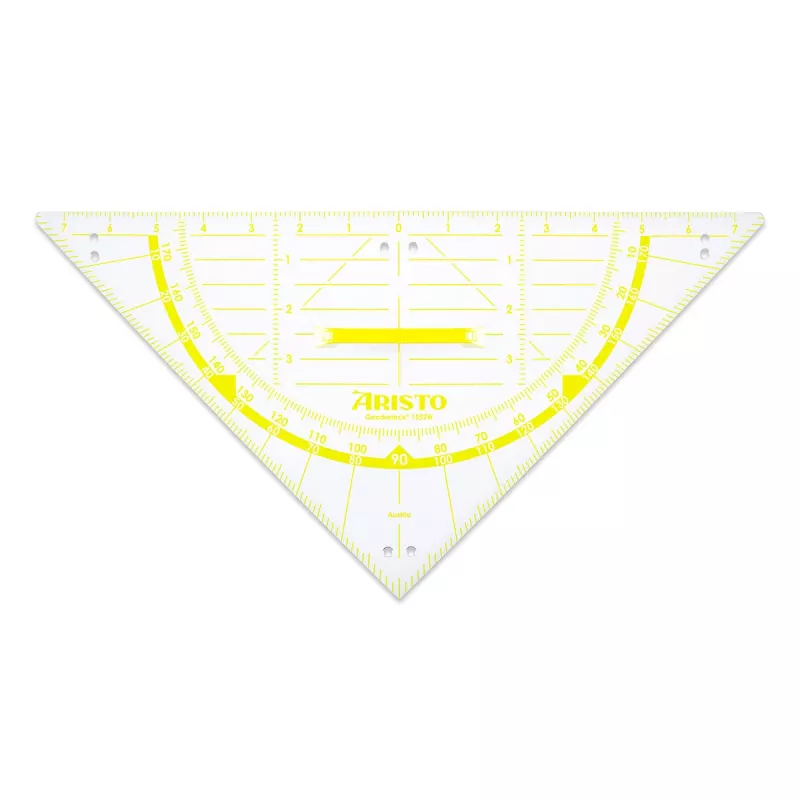 ARISTO Geometrie-Dreieck 2 -kolmio 80 cm läpinäkyvä pleksilasi