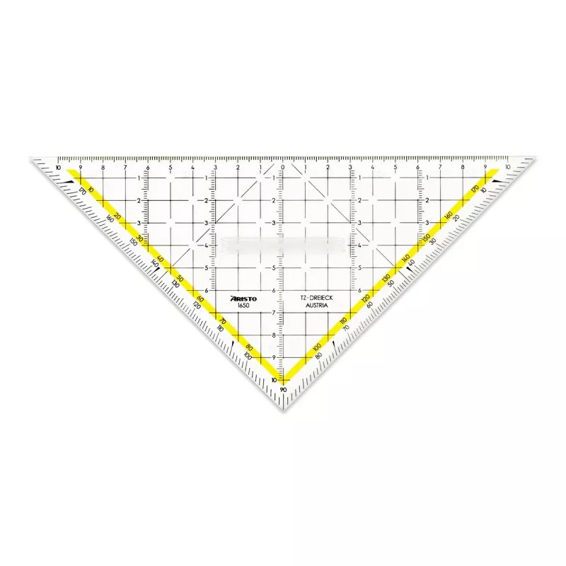 ARISTO geometriakolmio 22,5 cm piirustuskolmio