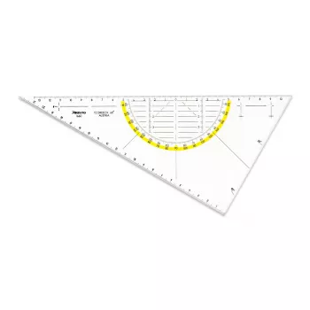 ARISTO geometriakolmio 26,0 cm läpinäkyvä