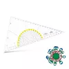 ARISTO geometriakolmio 26,0 cm läpinäkyvä
