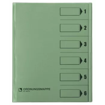 Bene järjestäjäkansio 6 lokeroa vihreä A4