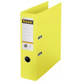 Bene No.1 vipukansio keltainen kartonki 8,0 cm DIN A4