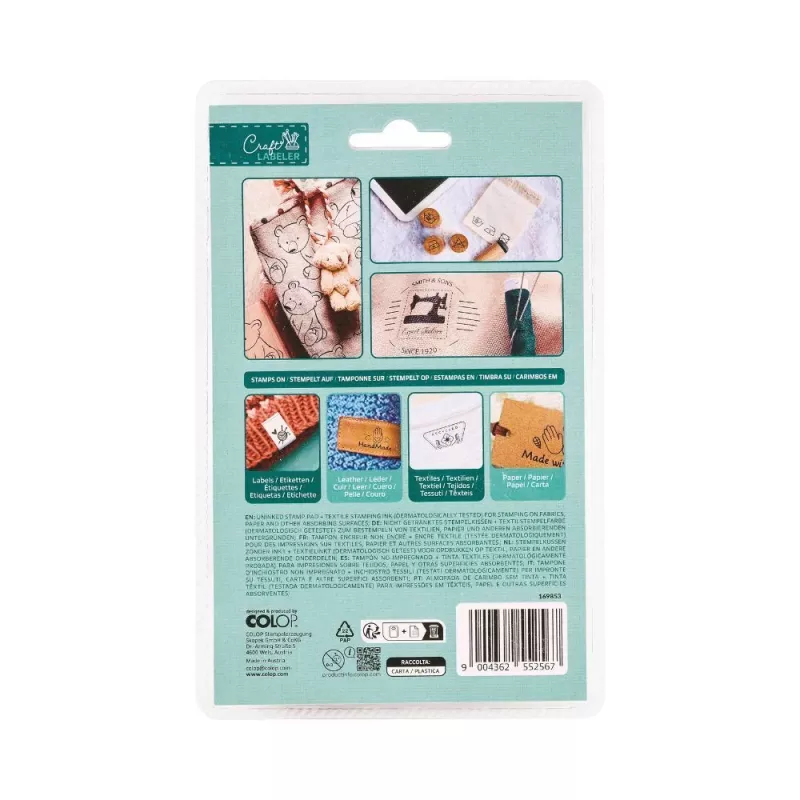 COLOP Craft Labeler -sarja tekstiili