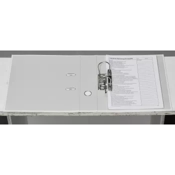 Donau Elektronik Klassik vipukansio valkoinen kartonki 7,5 cm DIN A4