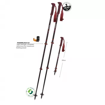 Komperdell Carbon EVO Zero Compact Vaellussauvat - Malbec