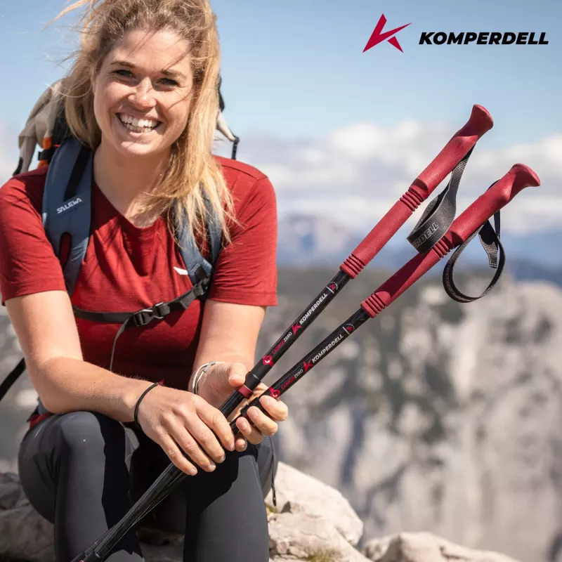 Komperdell Carbon EVO Zero Compact Vaellussauvat - Malbec