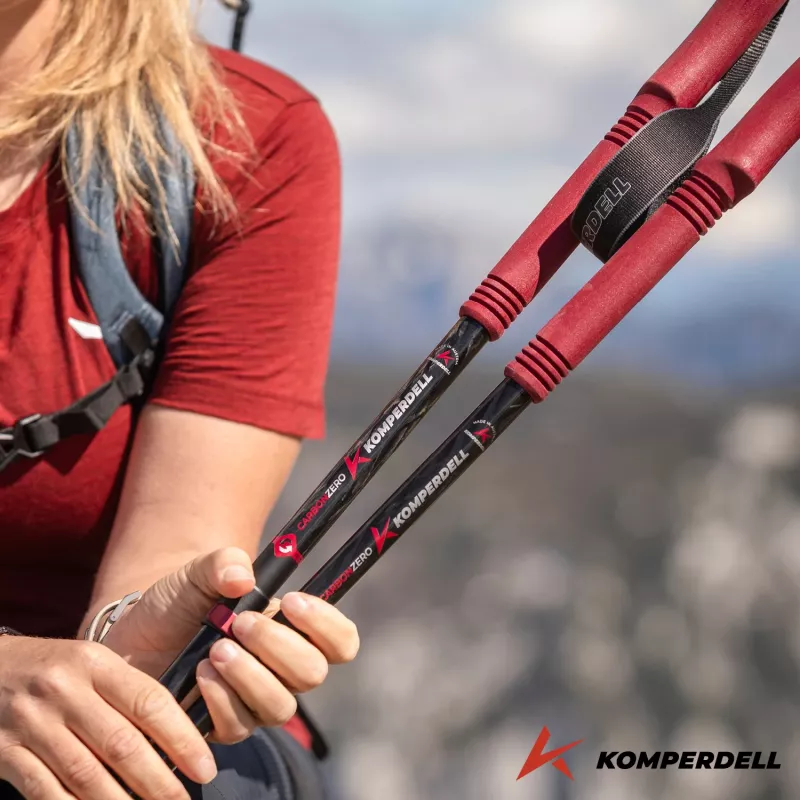 Komperdell Carbon EVO Zero Compact Vaellussauvat - Malbec
