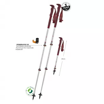 Komperdell Explorer Zero Compact Vaellussauvat - Malbec