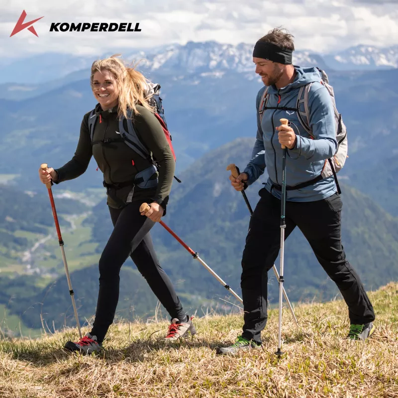 Komperdell Highlander Zero Vaellussauvat - Burnt Orange (pari)