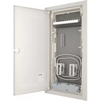 Eaton KLV-48HWM-W-F-VM 4-rivinen onteloseinämediakeskus, valkoinen (RAL 9016), 194711-MW