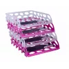 SAX Voronoi asiakirja-alusta pinkki DIN C4
