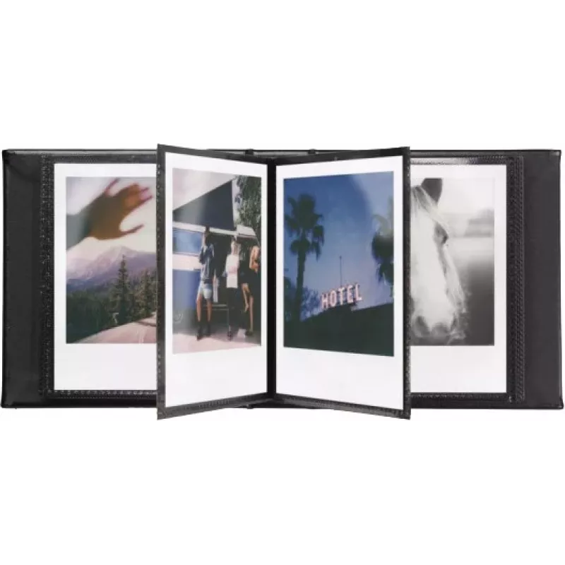 Polaroid valokuva-albumi pieni musta