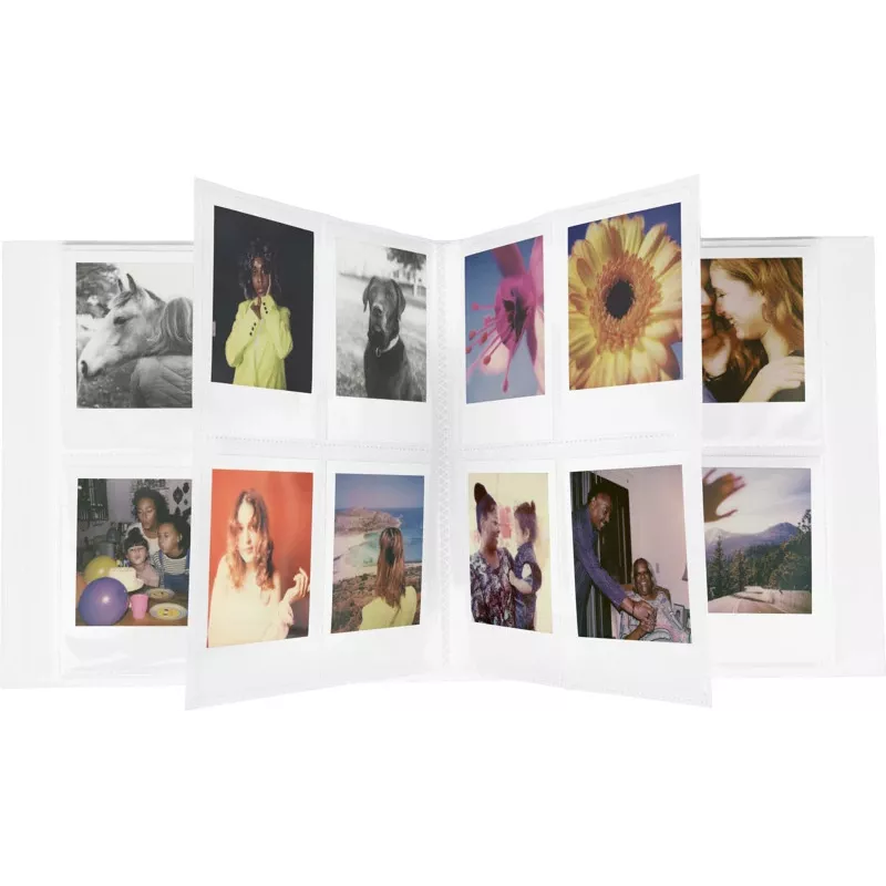 Polaroid valokuva-albumi valkoinen 40 kuvaa