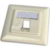 Wirewin Keystone uppoasennusrasia 1 moduulille, yhteensopiva kytkinohjelmistojen kanssa, RAL9010 puhtaanvalkoinen (WKS OUTLET 1)