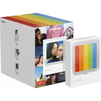 Polaroid Hi-Print 3x3 kannettava Bluetooth-valokuvatulostin + 60 arkkia