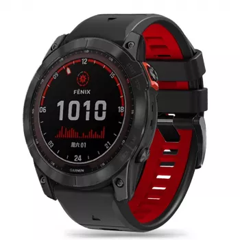 TECH-PROTECT ICONBAND PRO Garmin Fenix 3 / 5X / 3HR / 5X Plus / 6X / 6X Pro / 7X musta/punainen