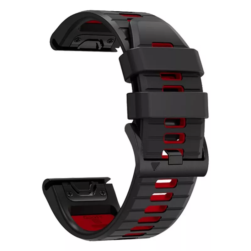 TECH-PROTECT ICONBAND PRO Garmin Fenix 3 / 5X / 3HR / 5X Plus / 6X / 6X Pro / 7X musta/punainen