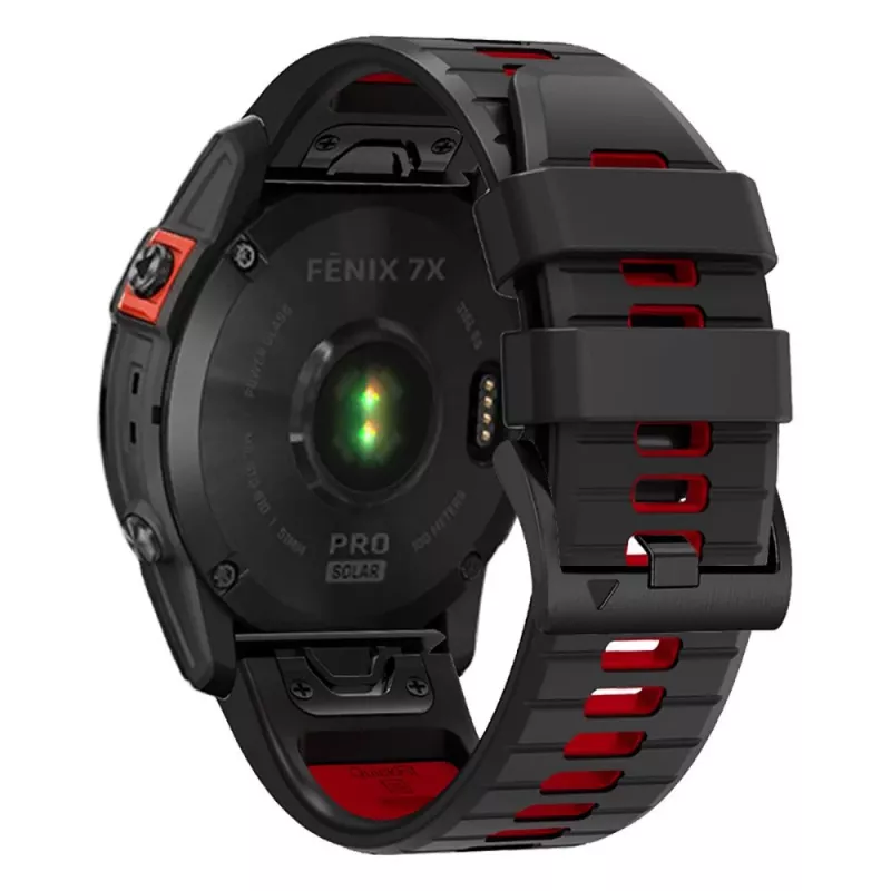 TECH-PROTECT ICONBAND PRO Garmin Fenix 3 / 5X / 3HR / 5X Plus / 6X / 6X Pro / 7X musta/punainen