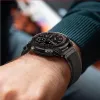 TECH-PROTECT nyloninen kelloranneke Garmin Fenix 5 / 6 / 6 Pro / 7 – musta/oranssi