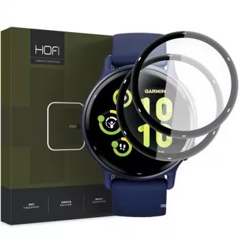 HOFI Hybrid Pro+ 2 kpl näytönsuojakalvo Garmin Vivoactive 5 - musta