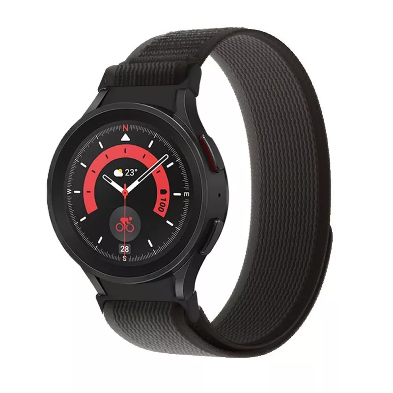 TECH-PROTECT nylon Samsung Galaxy Watch 4 / 5 / 5 Pro / 6 / 7 / FE musta/oranssi