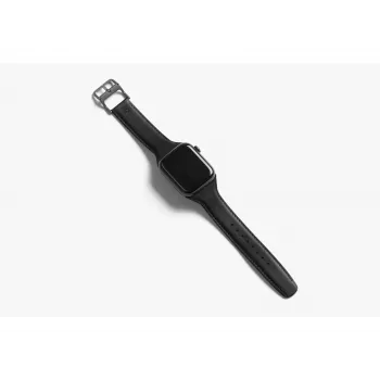 Bellroy Classic Leather -ranneke Apple Watchille, musta, 40mm, 41mm, 38mm, 42mm (sarja 10/11)