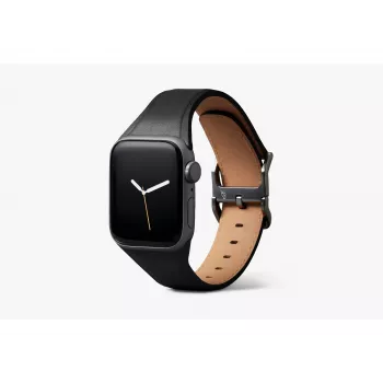 Bellroy Classic Leather Band Apple Watchille, musta, 44mm, 45mm, 42mm (Series 1/2/3), 49mm, 46mm