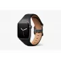 Bellroy Classic Leather Band Apple Watchille, musta, 44mm, 45mm, 42mm (Series 1/2/3), 49mm, 46mm