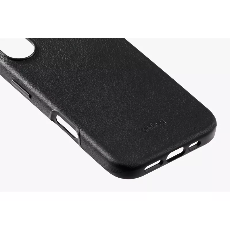 Bellroy Leather Case iPhone 16:lle, musta