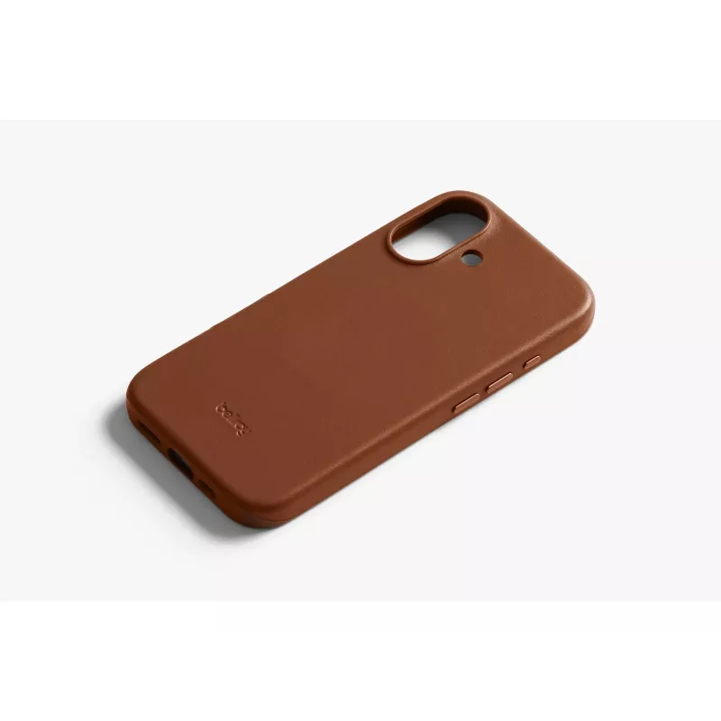 Bellroy Leather Case iPhone 16:lle, ruskea